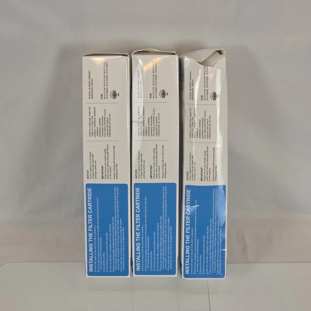 New 3 Pack Oh Fulls Refrigerator Water Filter 3 Compatible with Whirlpool...